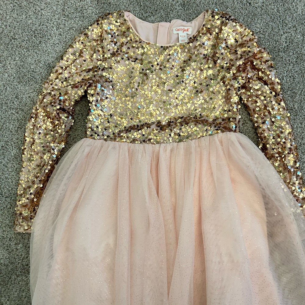 Car and Jack gold sequin dress